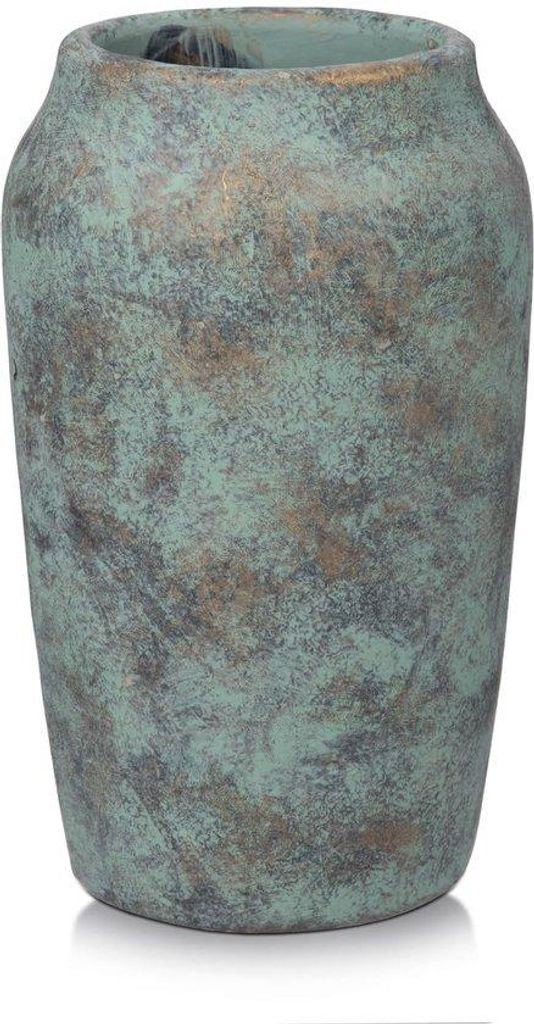 Rustikale Betonvase 23cm Vintage Patina Farbe Tischdeko Blumen