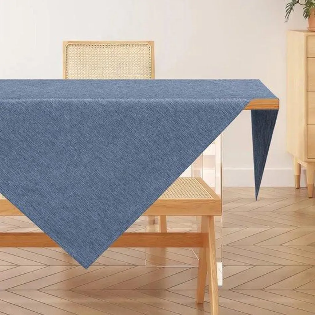 Nappe bleue imperméable 100x100 cm, polyester résistant et anti-tache