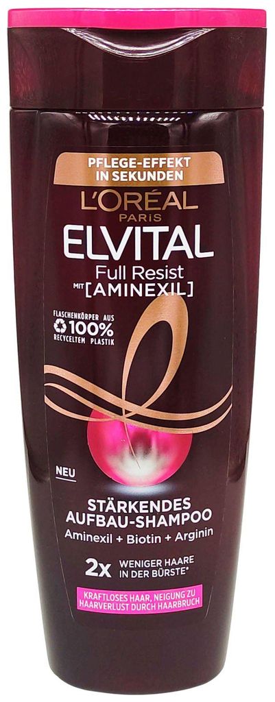 L'Oréal FULL RESIST 300ml XL | stärkendes Aufbau-Shampoo | Aminexil Biotin Arginin