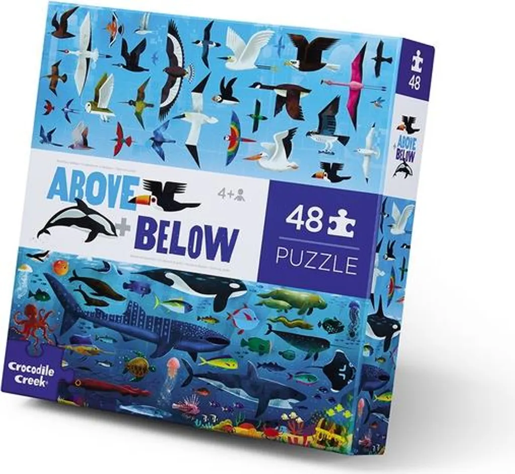 Puzzle 48 Pièces Enfant Crocodile Creek Mer et Ciel Modèle Recto-Verso