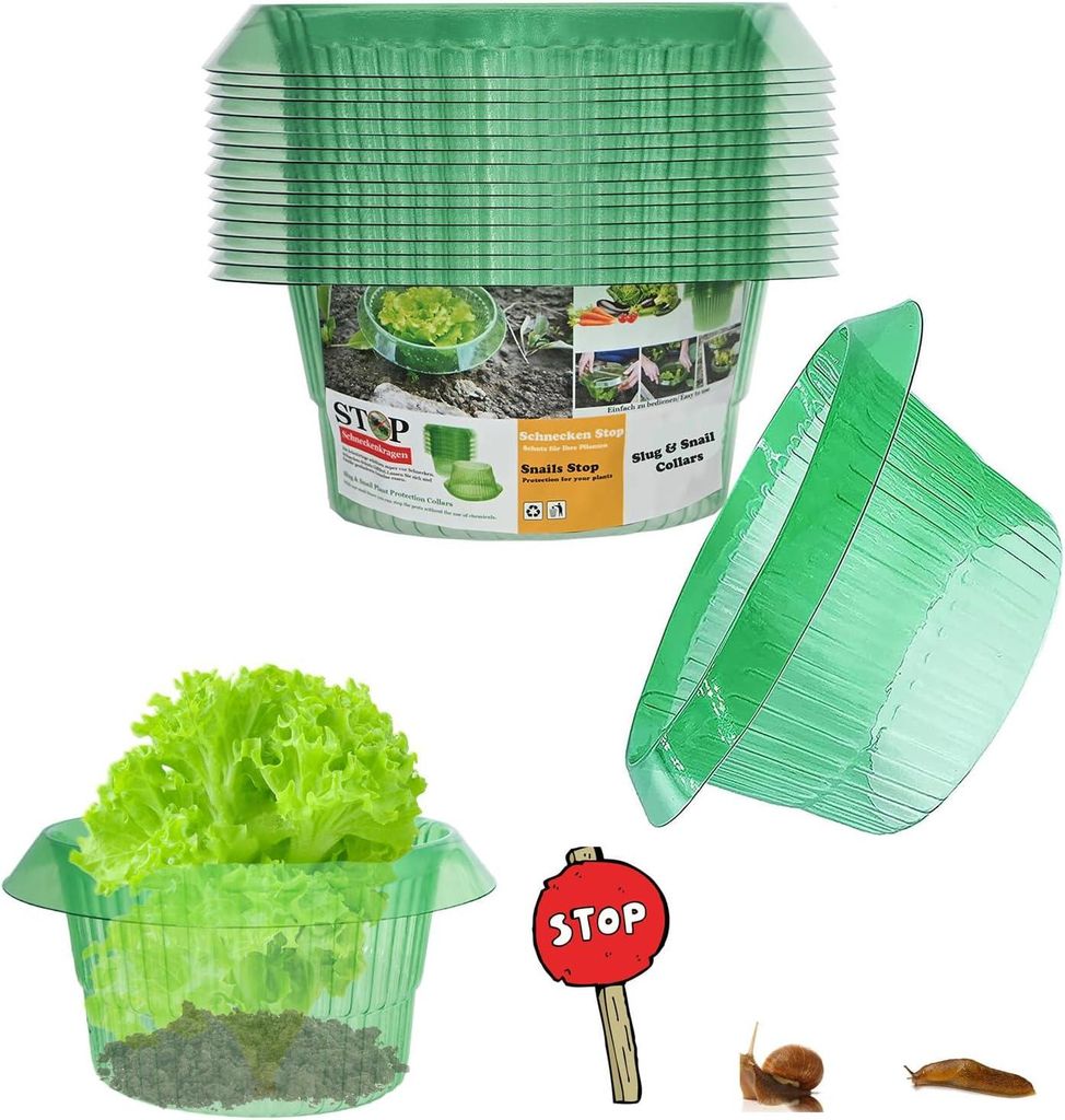 20 Stk Schneckenschutzring Set Schneckenschutz Produktbild 