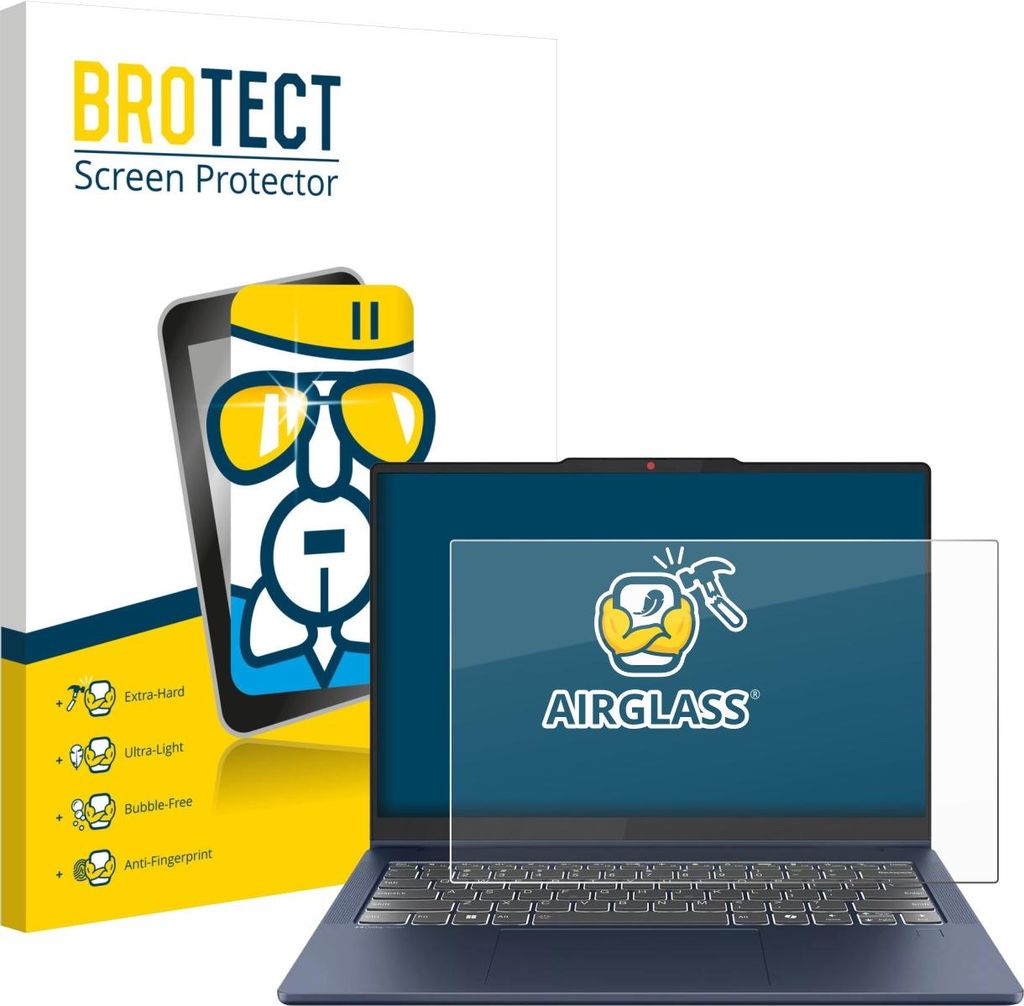 BROTECT Schutzglas für Lenovo IdeaPad 5 2-in-1 Gen 10 14" Schutzfolie Panzer Folie Glas Display Schutz klar