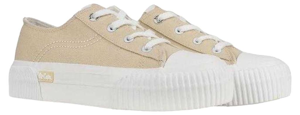 Lee Cooper - Sneaker für Damen, Canvas PP10703 (37 EU) (Beige)