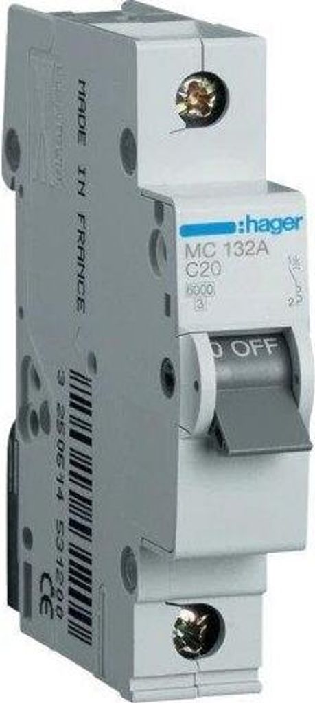 Leistungsschalter Hager 1P 32A C 6KA