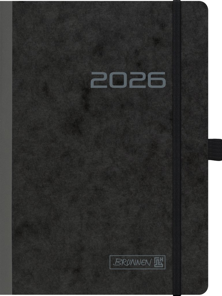 2026 Brunnen Buchkalender 796 A5 sw 4061947144826