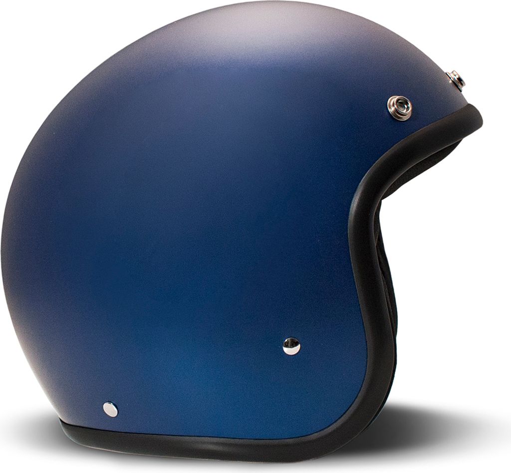 Jet Helm Cafe Racer DMD RETRO Dunkelblau Matt größe M