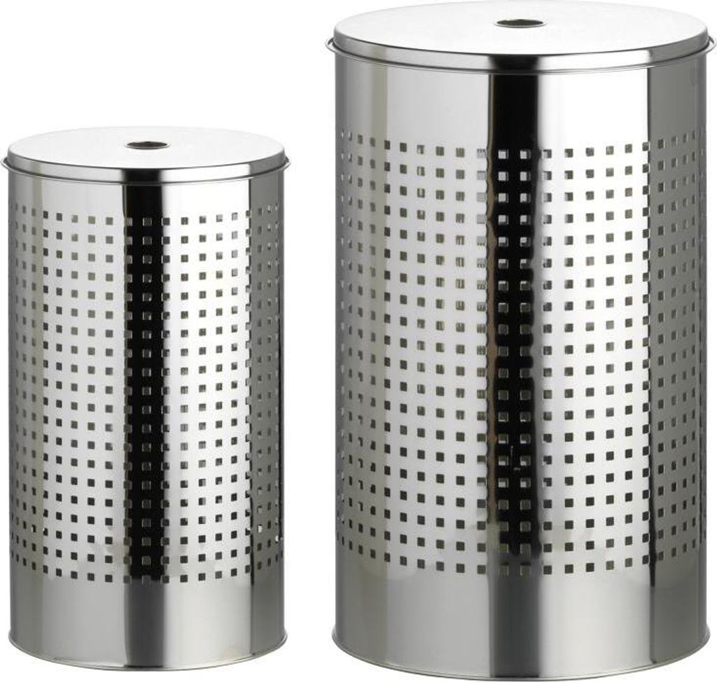 Wäschetonnen-Set, 2 tlg., Edelstahl Produktbild 