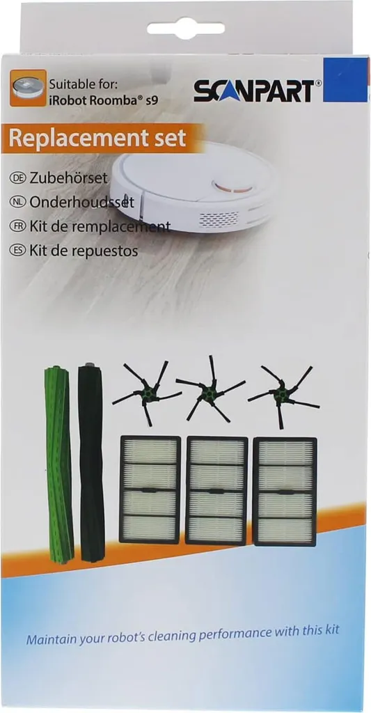 Scanpart Kit d'accessoires pour iRobot Roomba - Coloris Noir et Blanc