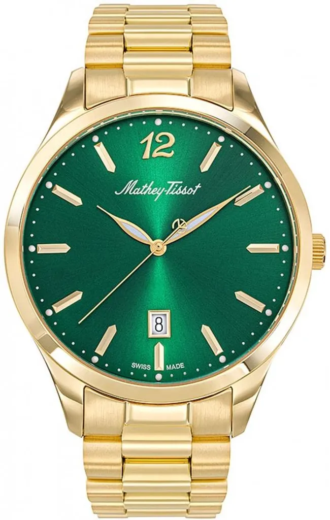 Montre Homme Lisible et Durable Mathey-Tissot H411MPV Verte Acier