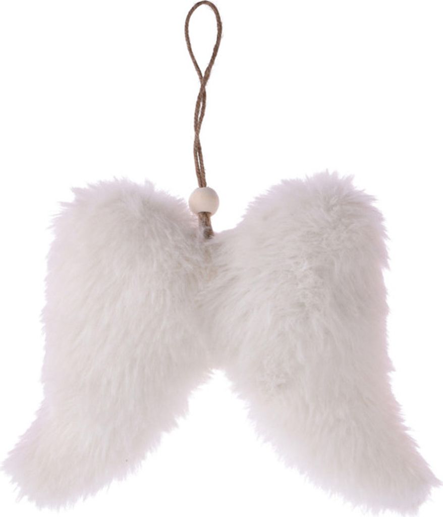 Hängende Dekoration WINGS, 10cm, weiß Produktbild 