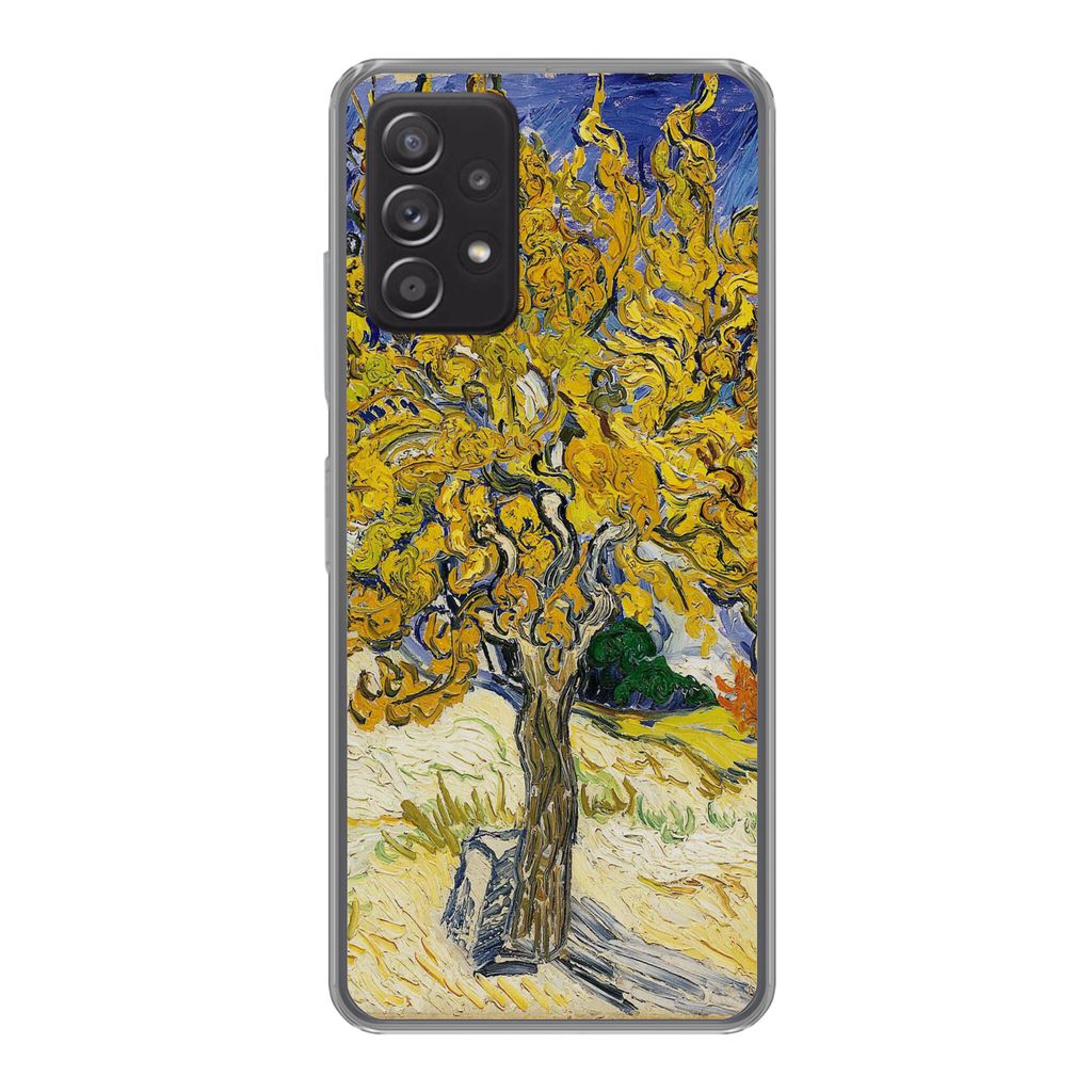 MuchoWow Handyhülle Schutzhülle Hülle für Samsung Galaxy A53 5G Maulbeerbaum - Vincent van Gogh Silikon Softcase Handy Hülle - Schutzabdeckung