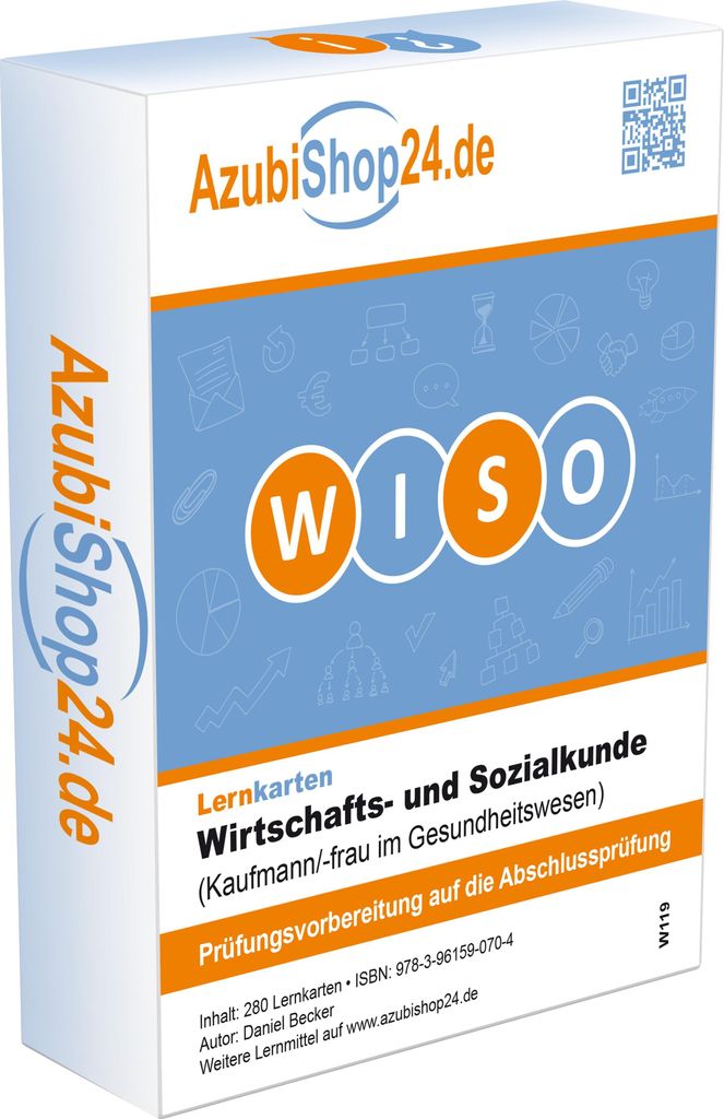 Lernkarten WISO Wirtschafts- und Sozialkunde Kaufmann im Gesundheitswesen
