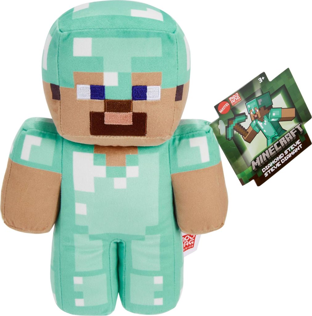 Minecraft Diamond Steve Plüschfigur, ca. 20 cm große, Produktbild 