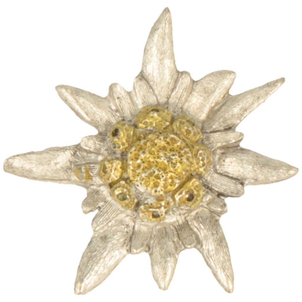 Edelweiß-Pin (Handarbeit-Made in Germany!) von Hut-Breiter  in grau