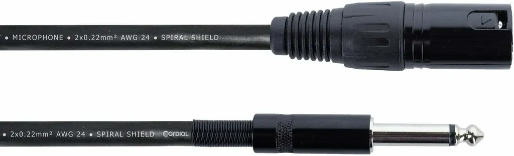 Cavo microfonico Cordial EM 5 MP 5 m