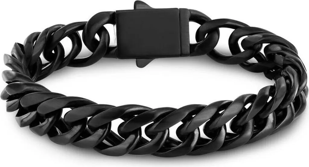Bracciale da uomo Sector SAXS06 argento nero