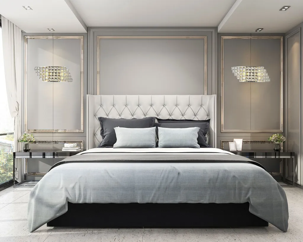 Applique Murale Toolight APP676-1W Gris Clair - Luminaire Design Moderne - 9