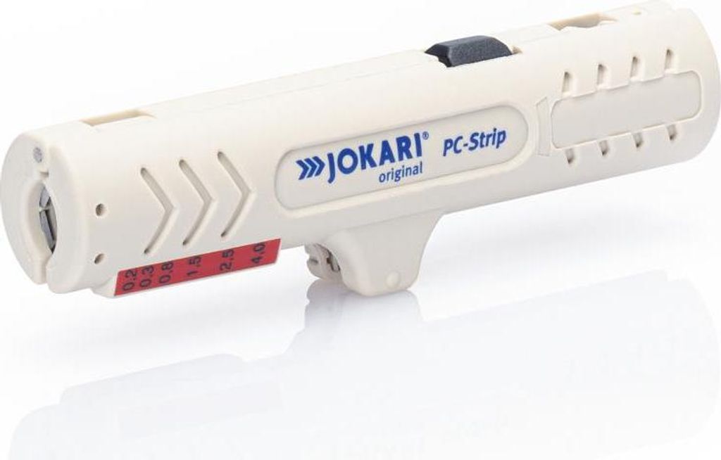 JOKARI Abmanteler PC-Strip für Datenkabel passend für Rundkabel Außendurchmesser 5,0 - 13,0mm, 3/16 - 1/2 Zoll - 1