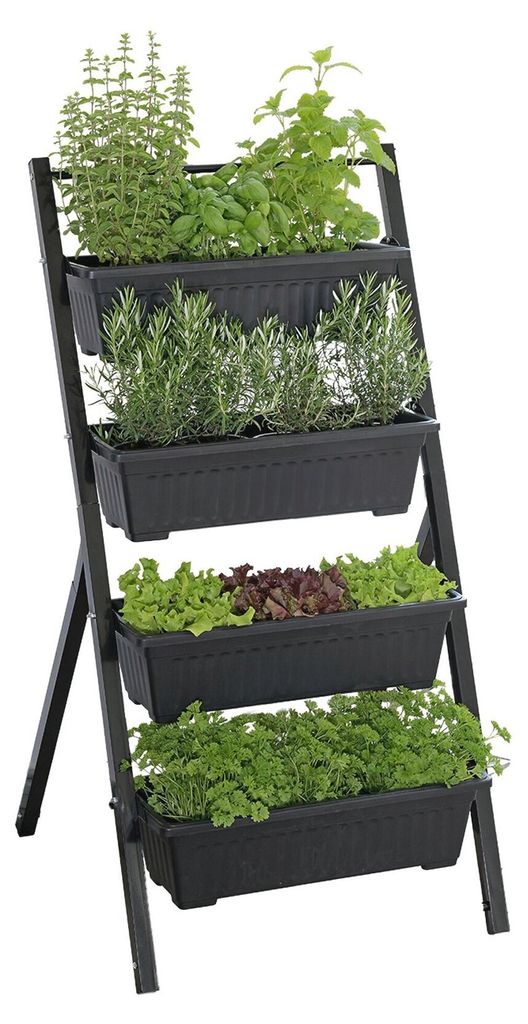 Regal mit Beeten, Garten, 4-stufig, 62 x 108 x 56,5 cm Produktbild 