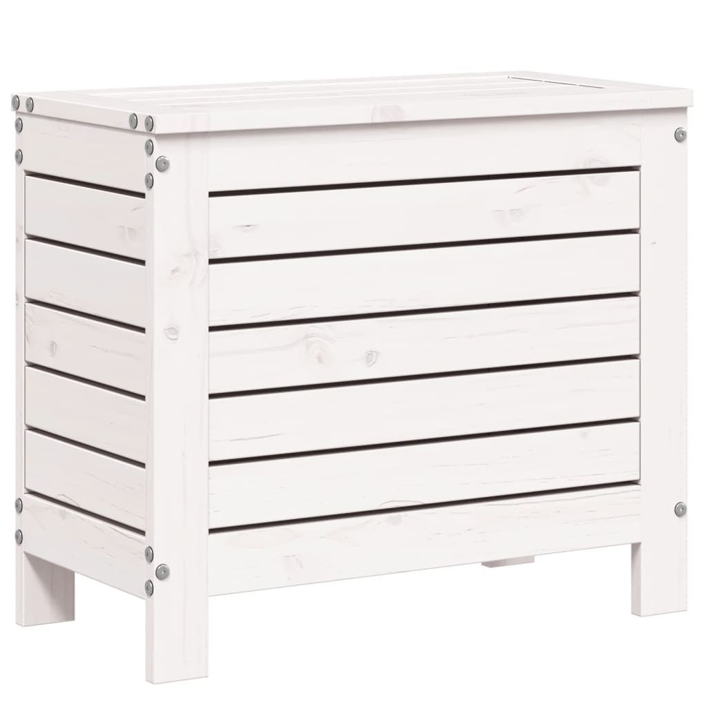 vidaXL Zahradní stolička bílá 62x31,5x52 cm z masivního Obrázek produktu 