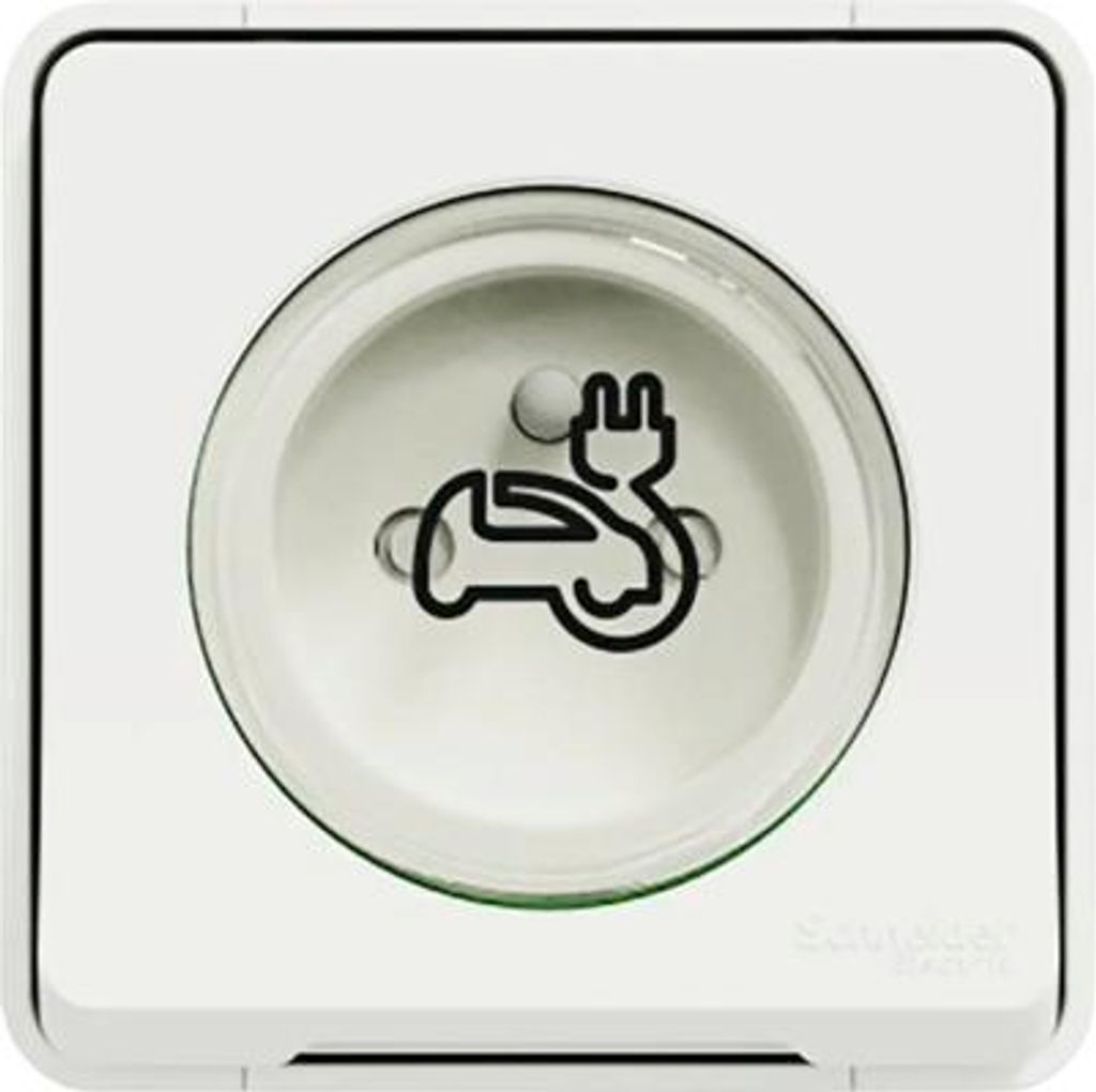 Prise Schneider Electric SE Mureva EV 2P+E 16A blanc Image du produit 
