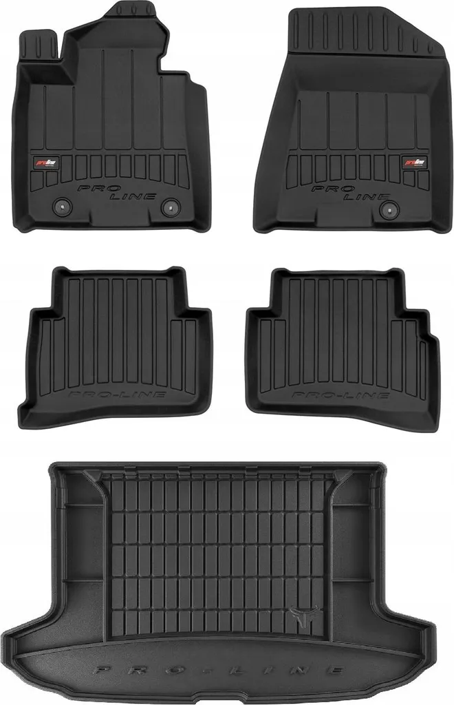 SET di tappetini in gomma 3D Hyundai Tucson 3 2015-2020 g zn