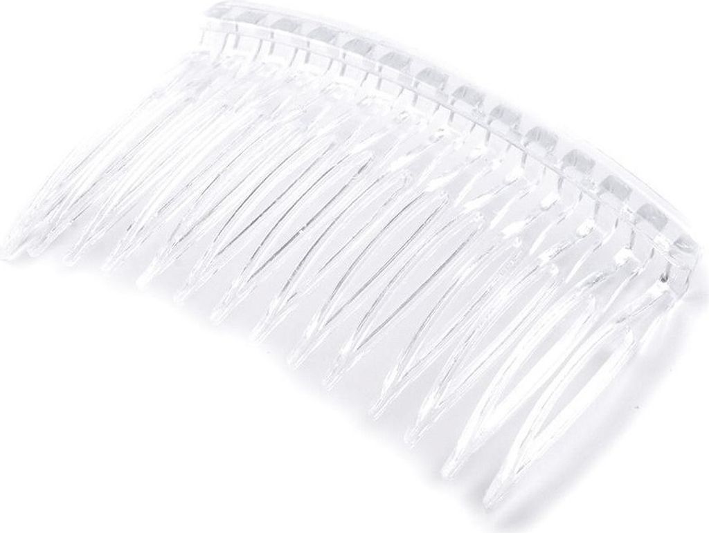 Jolly Haarkamm - Eleganter Kamm in Weiß/Transparent für perfekte Frisuren KP8130