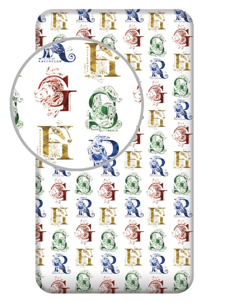 Harry Potter Spannbetttuch 90x200+25 cm für kleine Zauberer Produktbild 