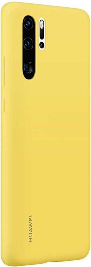 A yellow Huawei P30 Pro phone case shown from the back.