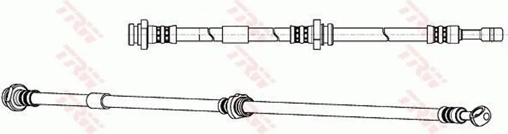Flexible de frein de rechange TRW PHD968 pour entretien Nissan P12