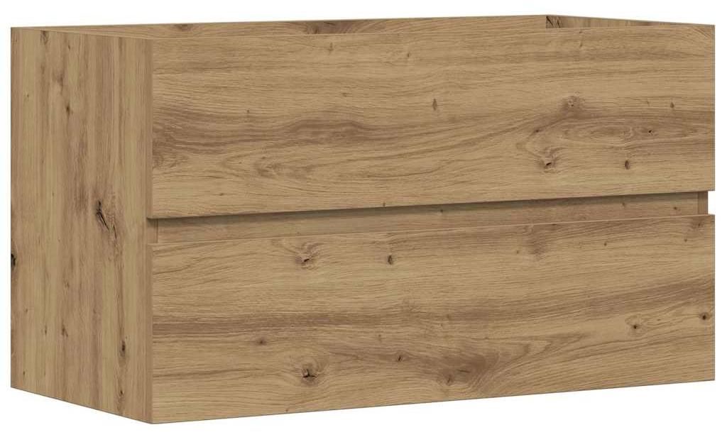 vidaXL Umyvadlová skříňka Artisan dub 90x38,5x45 Materiál Obrázek produktu 
