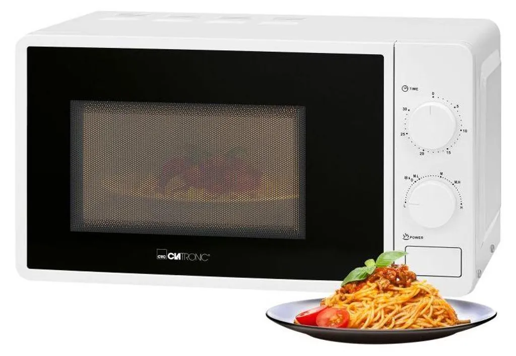 Four à Micro-ondes Clatronic 20L Blanc Idéal pour Cuisine et Studio - 8