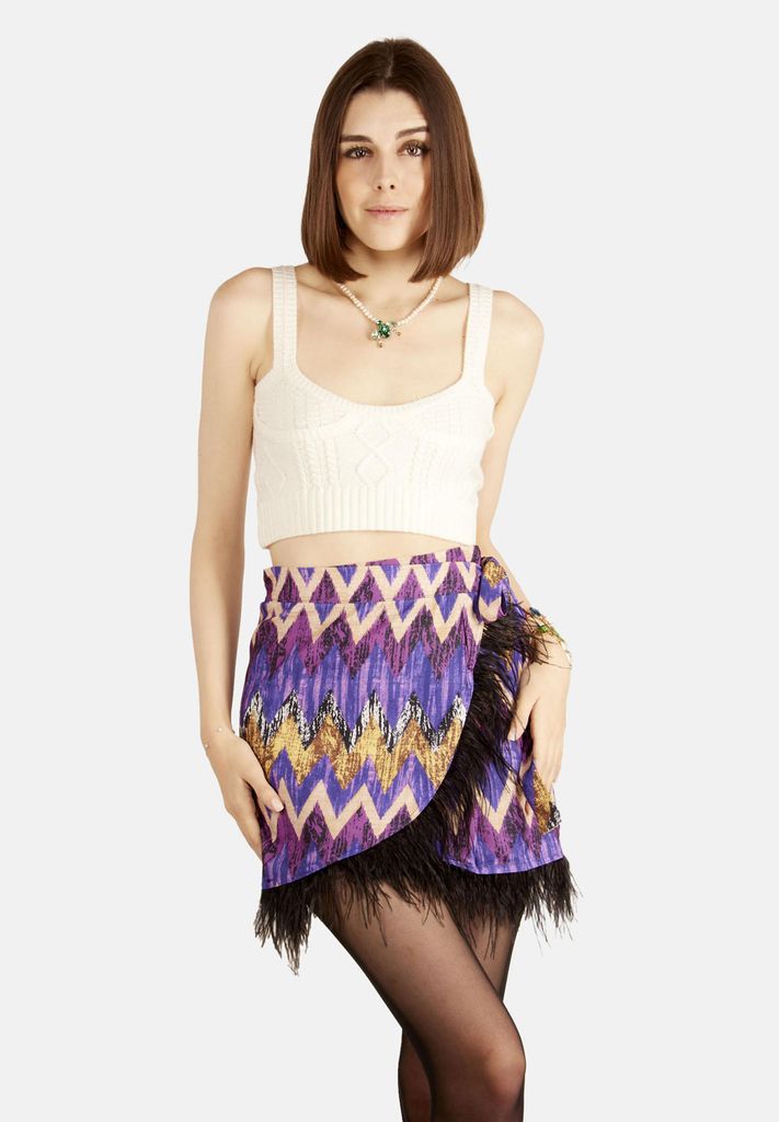 Enganliegendes Damen Stricktop mit breiten Trägern