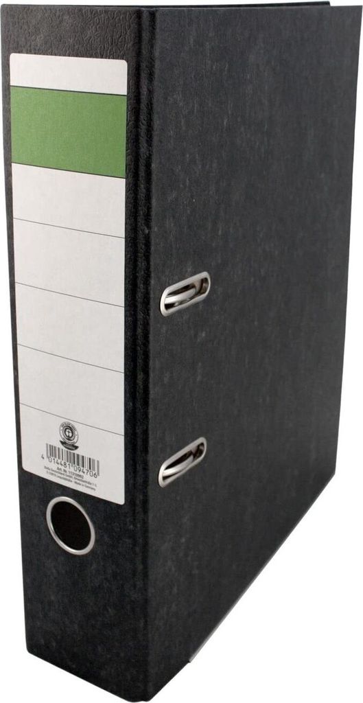 preiswert & gut Ordner Neutral, 80mm breit, A4, schwarz
