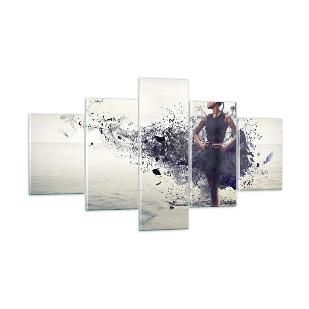 Bilder auf glas - Afrika modell schönheit komposition - 125x70cm - Glasbilder - Wandbilder - Kunstdruck - Wanddekoration aus Glas - Glas Bilder - ...