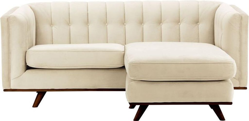 Ecksofa Vicenza beidseitig montierbar-Velluto 2-dark oak