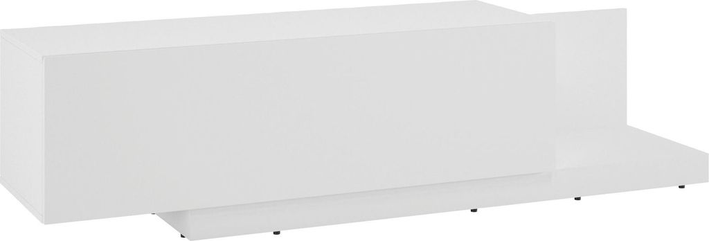 Lowboard Bristol TV-Unterschrank 163x40x42cm weiß mit Klappe (18747)