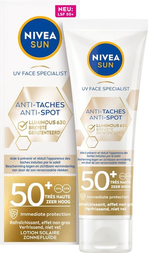 Nivea Sun Luminous 630 Gesichtspflege SPF50+, 40 ml
