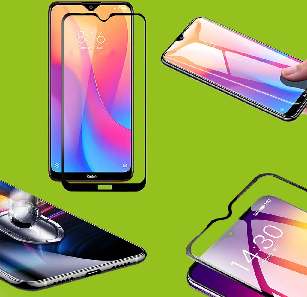 Für Xiaomi Redmi Note 8 0,3 9D Display H9 Hart Glas Schwarz Produktbild 