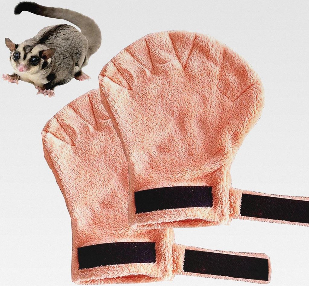 Generico Petauro Zucker-Klebehandschuh – Handschuh zum Verkleben zum Bissfest – saugfähige Handschuhe für den Umgang mit Tieren in 2 Stück |...