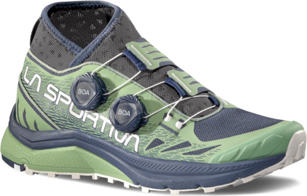 Jackal II Boa Woman, Mountain Running, Woman, Shoes, Low Cut, B46E37 Night Sky/Aspen Green, 38.5 - La Sportiva