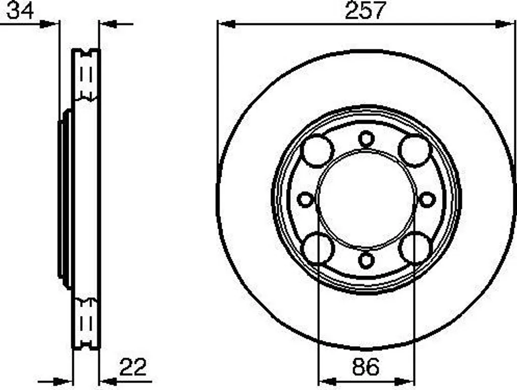 Disque de frein BOSCH 0 986 478 675 Qualité OE pour Coupé et Lantra