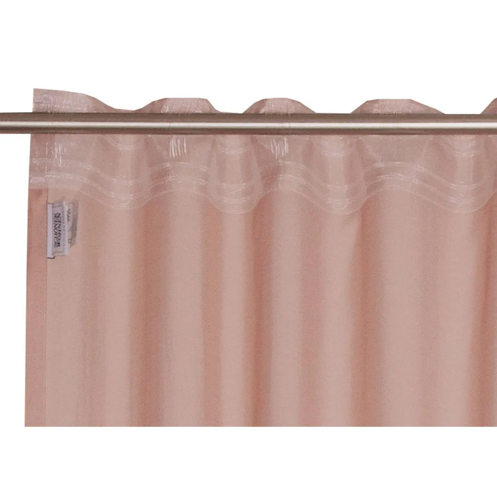 Rideau Rose Solid 130x250cm Finition Bande Cachée par Schöner Wohnen