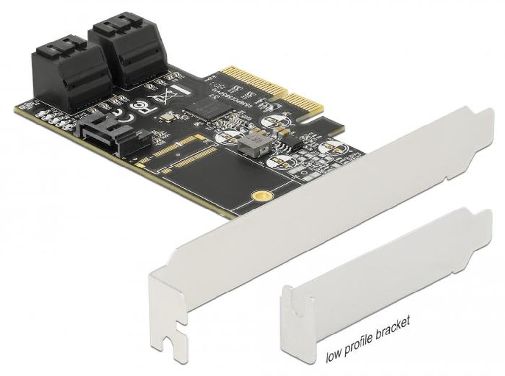 Delock 5 Port SATA PCI Express x4 Karte - Low Profile Formfaktor