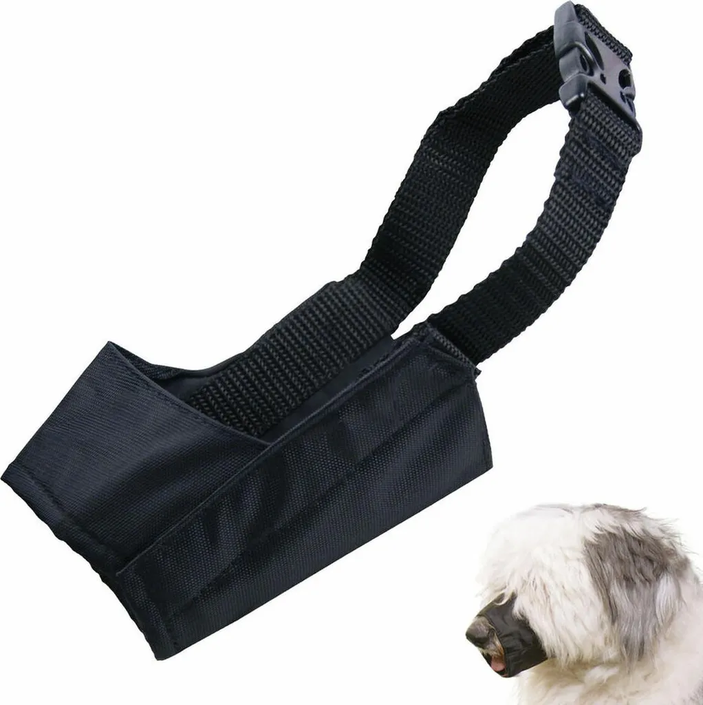 Museruola Gloria Nero Taglia 8 (31 cm) - Sicurezza e Comfort per Cani