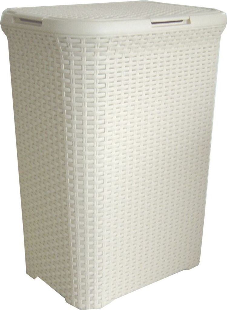 CURVER Wäschebox 60 l in Rattan-optik, Farbe  Crème Produktbild 