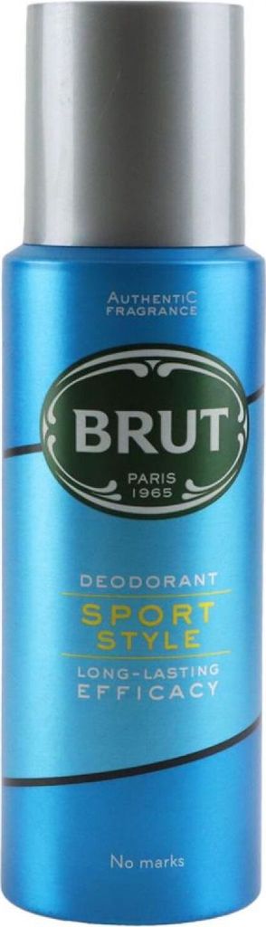 6x 200ml Brut Deospray Sports Style zum Sprühen gegen Produktbild 