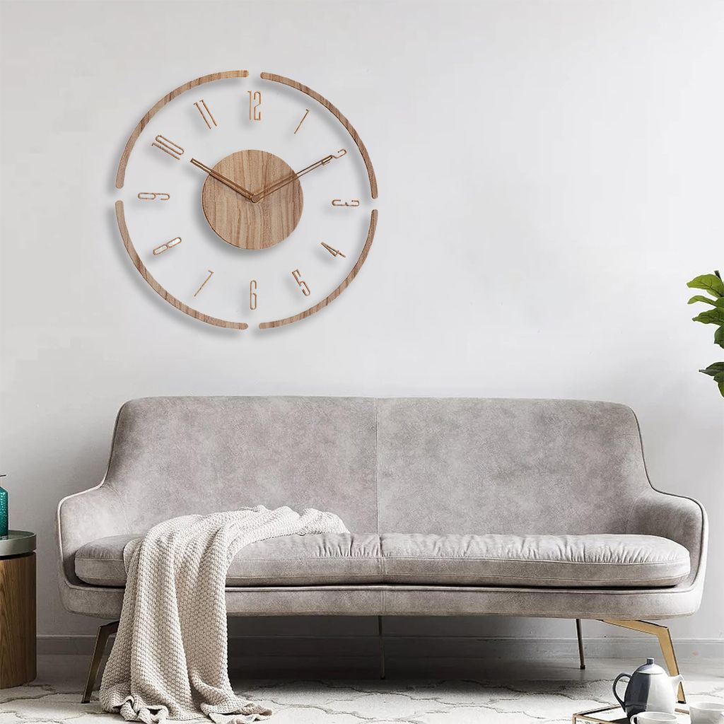 Wanduhr Wanduhr mit Holzgehäuse für Produktbild 3