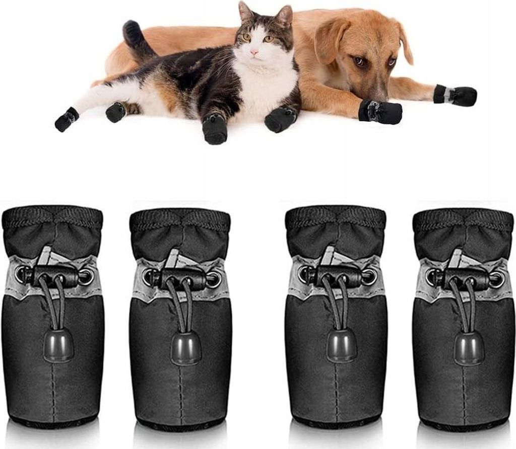 Reflektierende Hundeschuhe mit rutschfestem, wasserdichtem M
