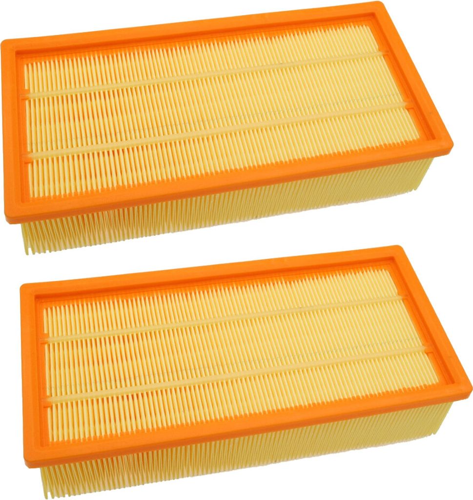 Two rectangular air filters are shown against a white background.